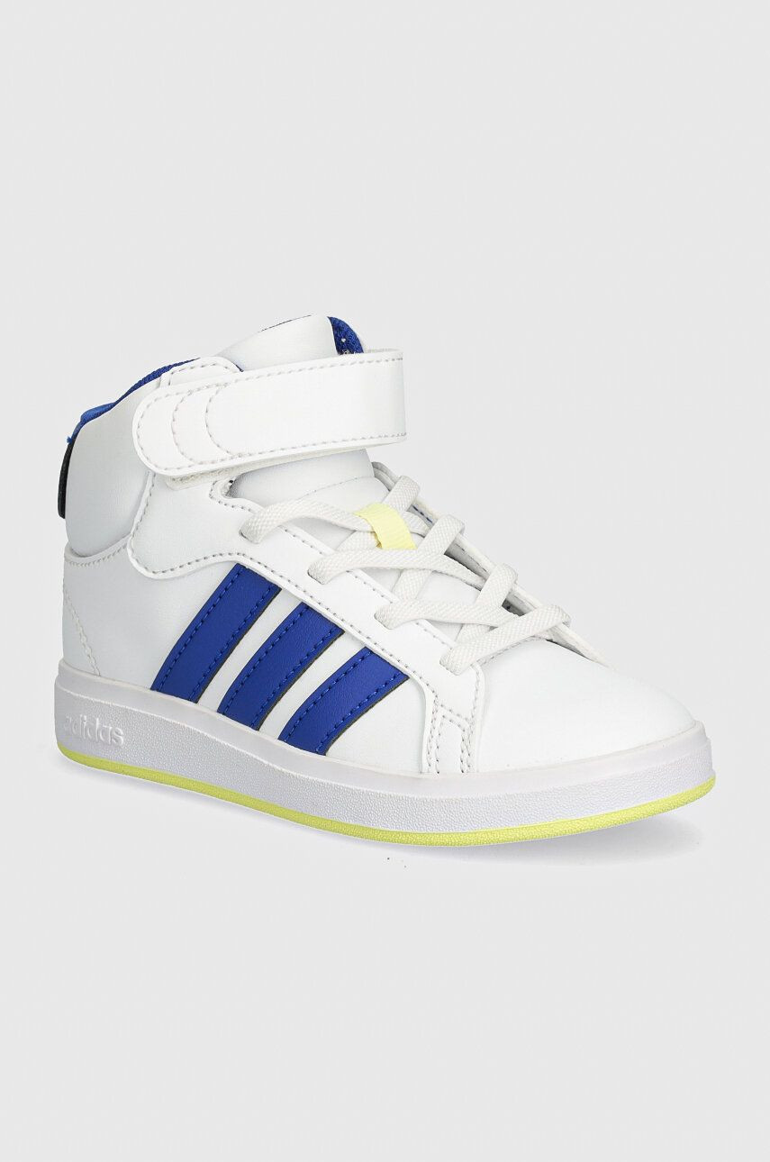 Detské tenisky adidas GRAND COURT MID biela farba, IE3861