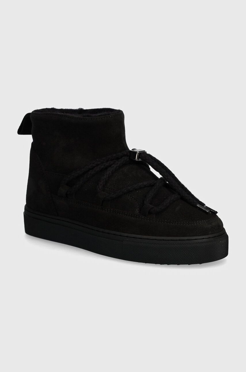 Semišové snehule Inuikii Classic Low čierna farba, 75202-004