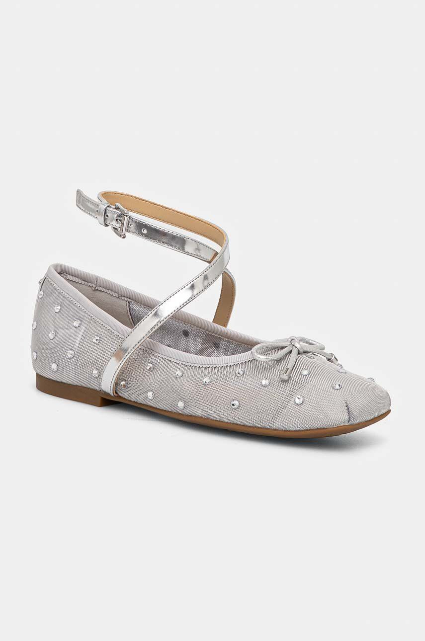 Baleríny MICHAEL Michael Kors Collette strieborná farba, 40T4CTFP2D 040