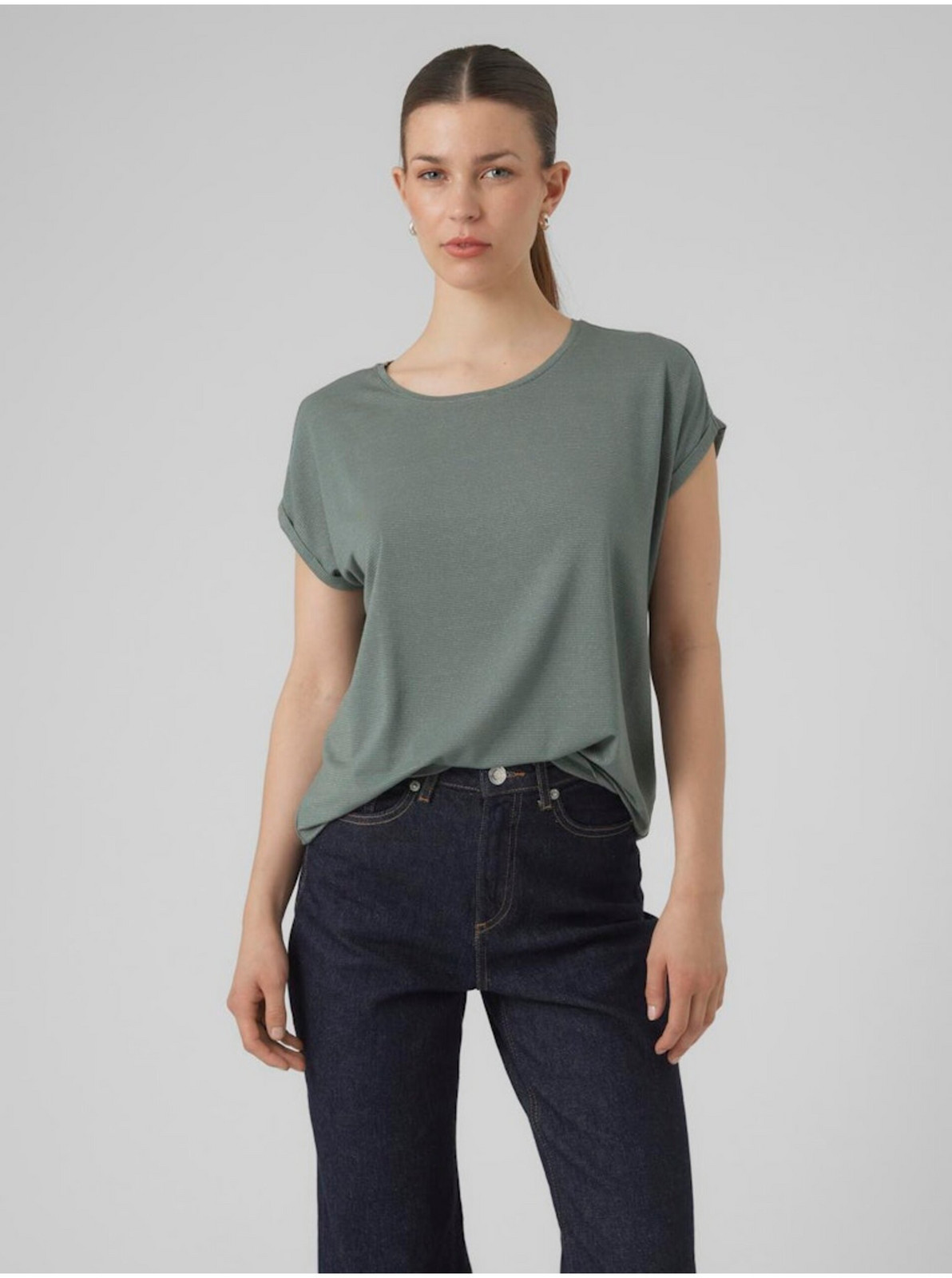 Zelené dámske tričko Vero Moda Lava