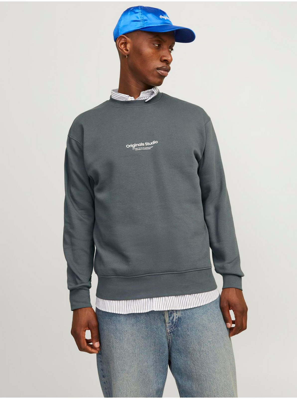 Šedá pánska mikina Jack & Jones