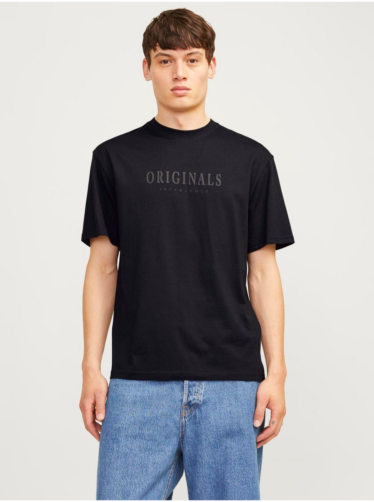 Čierne pánske tričko Jack & Jones Frederiks