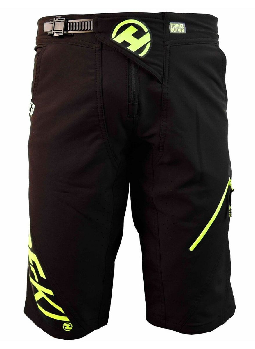 Cyklokraťasy unisex Haven Ride-Ki Short - čierne-zelené, XXL