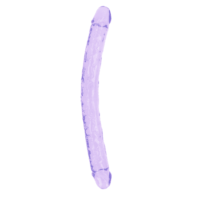 Realrock Oboustranné dildo 45 cm - fialové
