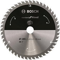 Bosch Pílový kotúč Standard for Wood pre akumulátorové píly 165 × 1,5/1 × 20 T48 2.608.837.687