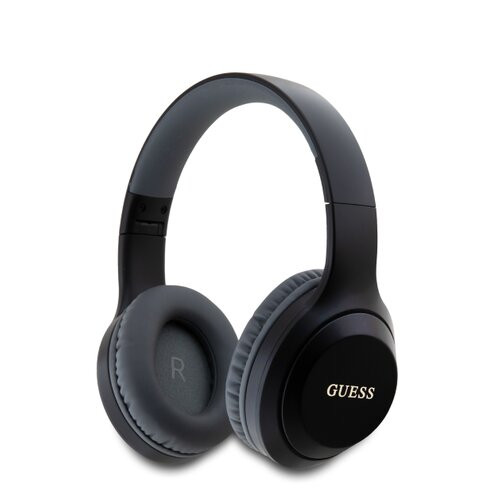 Guess Classic Silver Logo Bluetooth Stereo Headphone Black