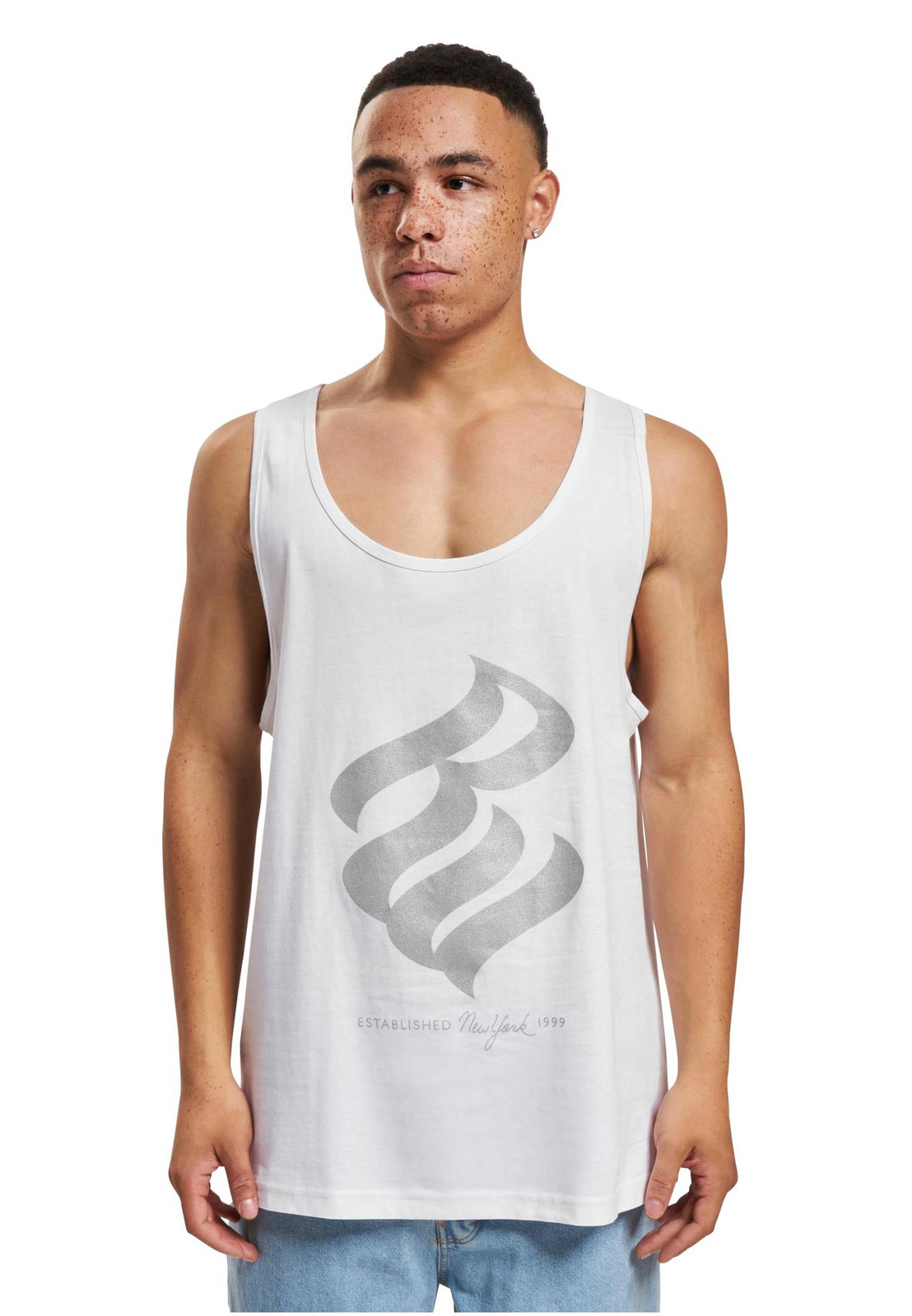 Men's Tank Top Basic New York White/Silver