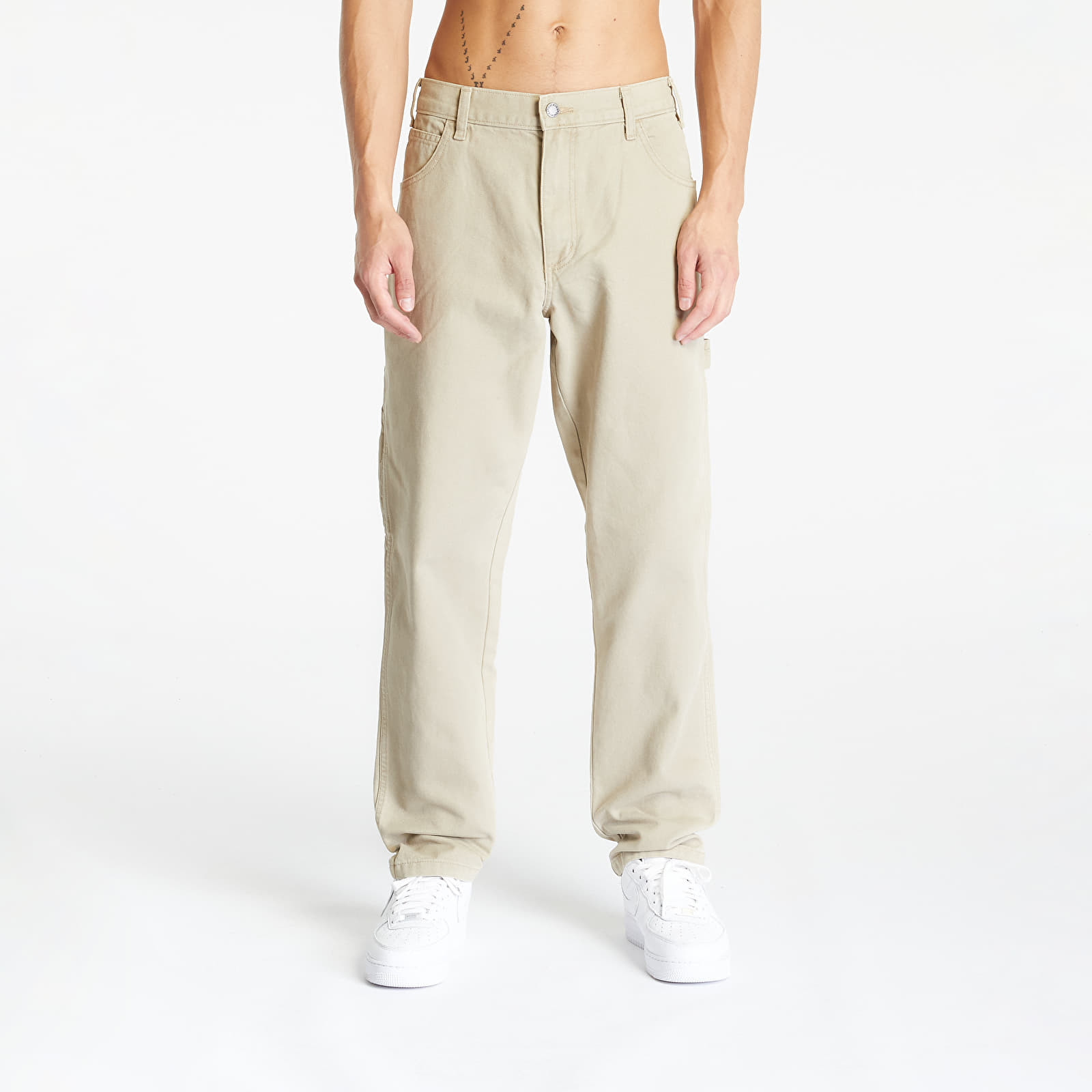 Kalhoty Dickies Duck Canvas Carpenter Trousers Stone Washed Desert Sand W29