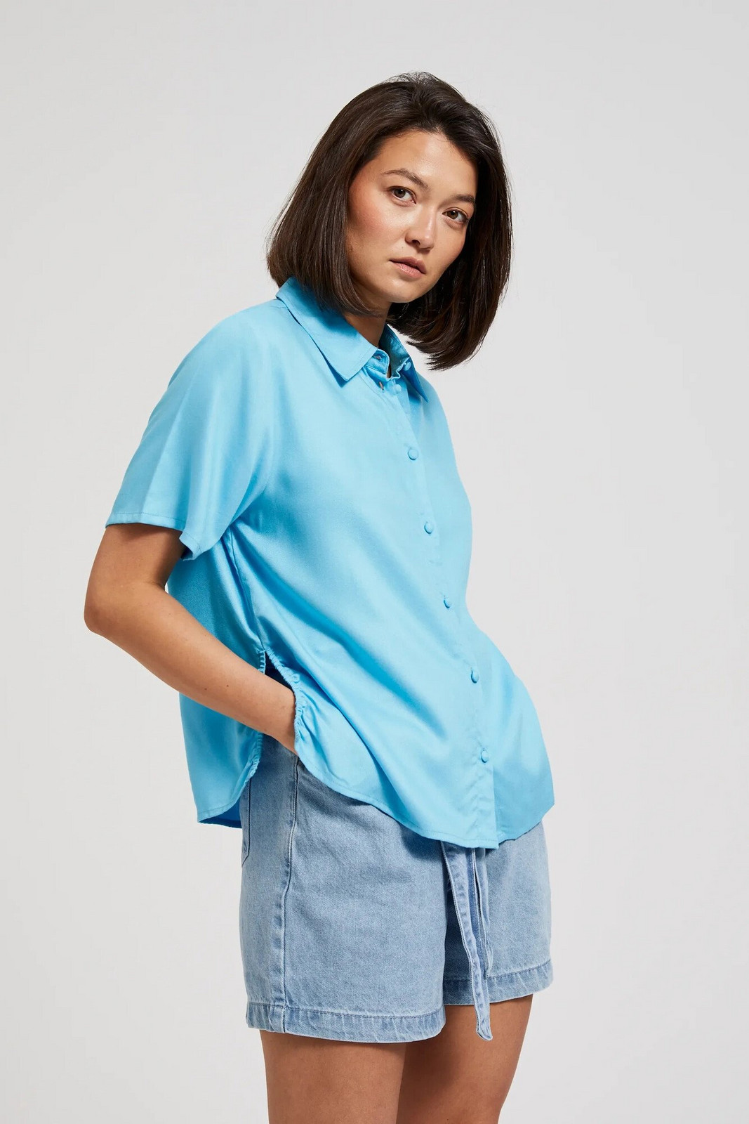 Women's shirt MOODO - blue