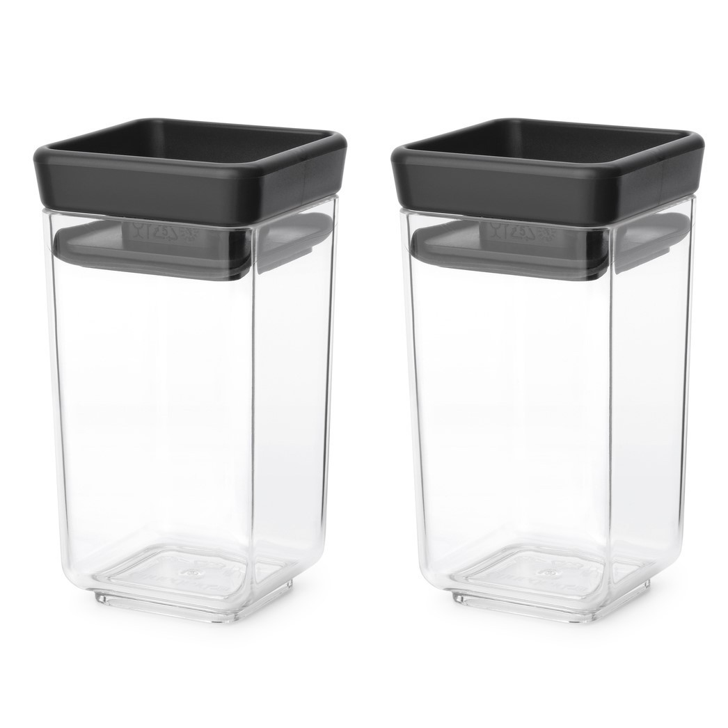 Dóza na potraviny TASTY PLUS 150 ml, sada 2 ks, tmavosivá, Brabantia