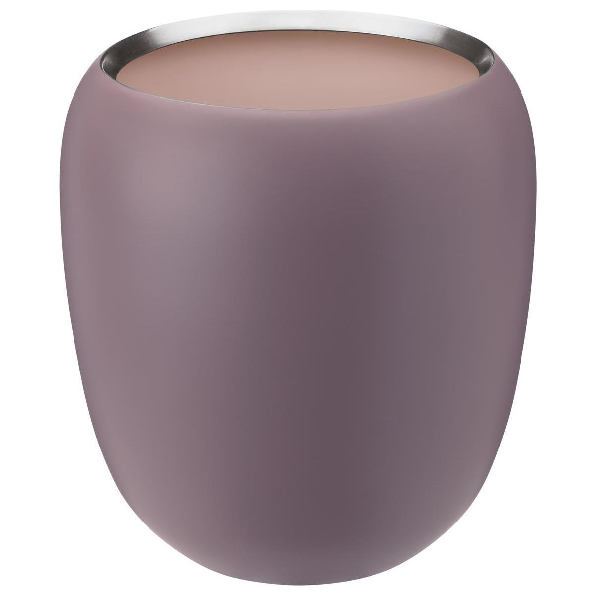 Váza ORA 18 cm, prašná ružová, nerezová oceľ, Stelton