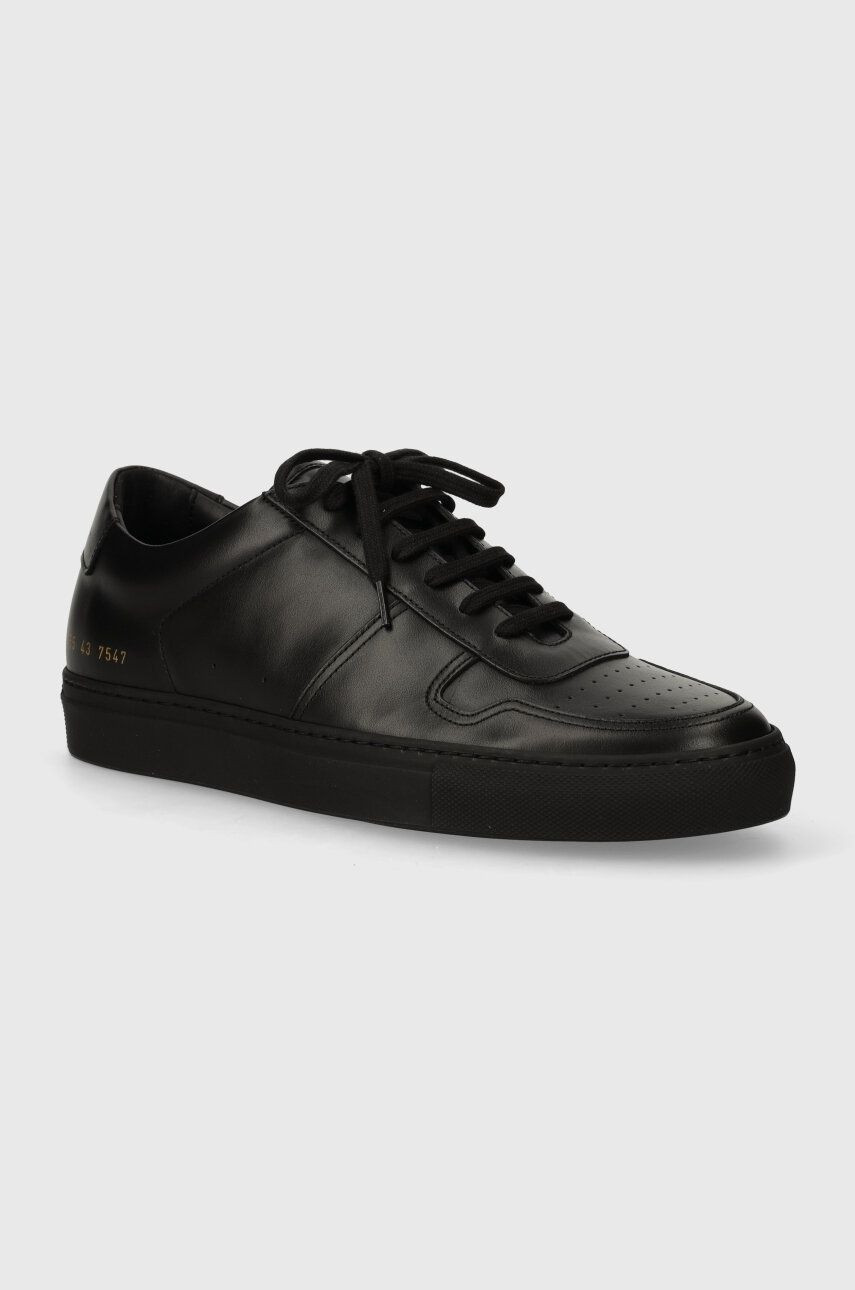 Kožené tenisky Common Projects Bball Low in Leather čierna farba, 2155