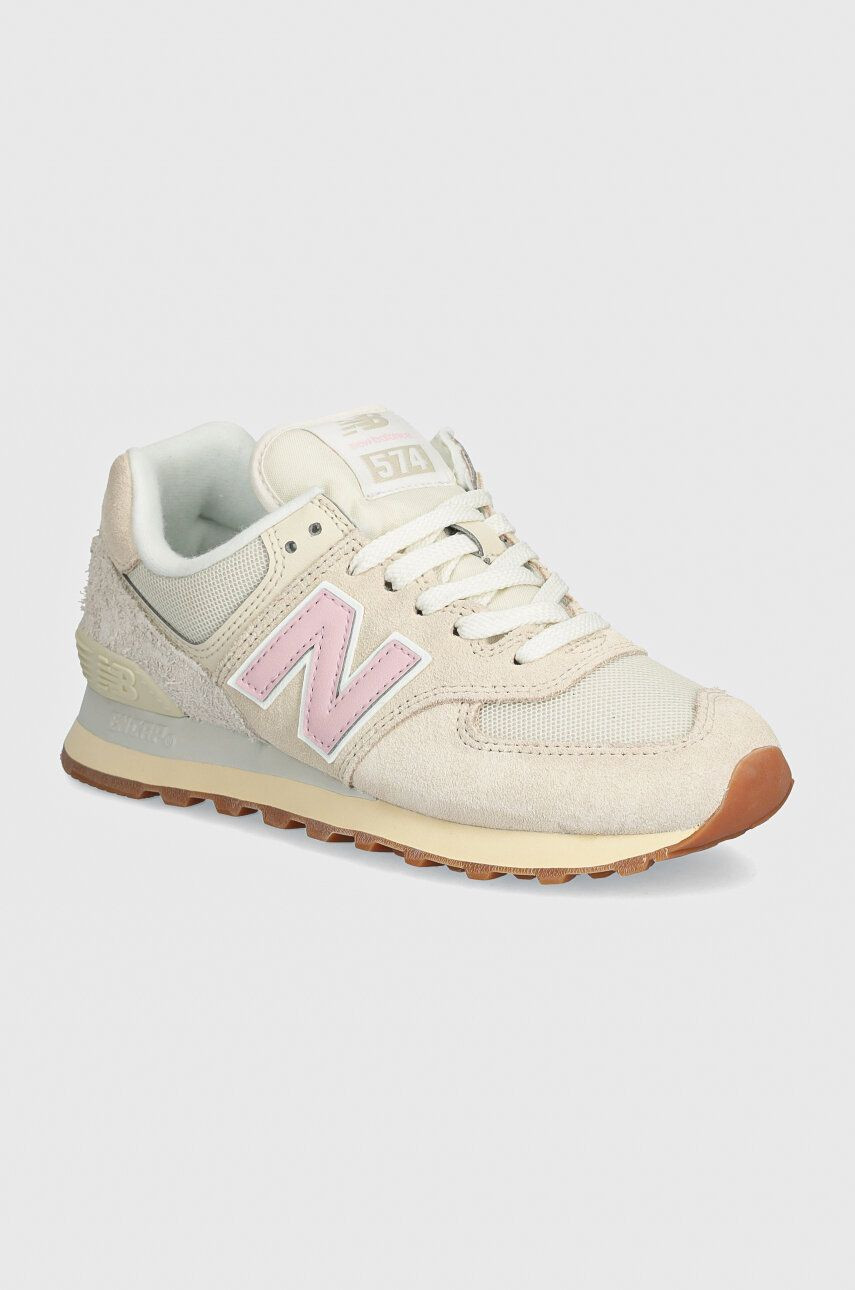 Tenisky New Balance 574 béžová farba, WL574GU2