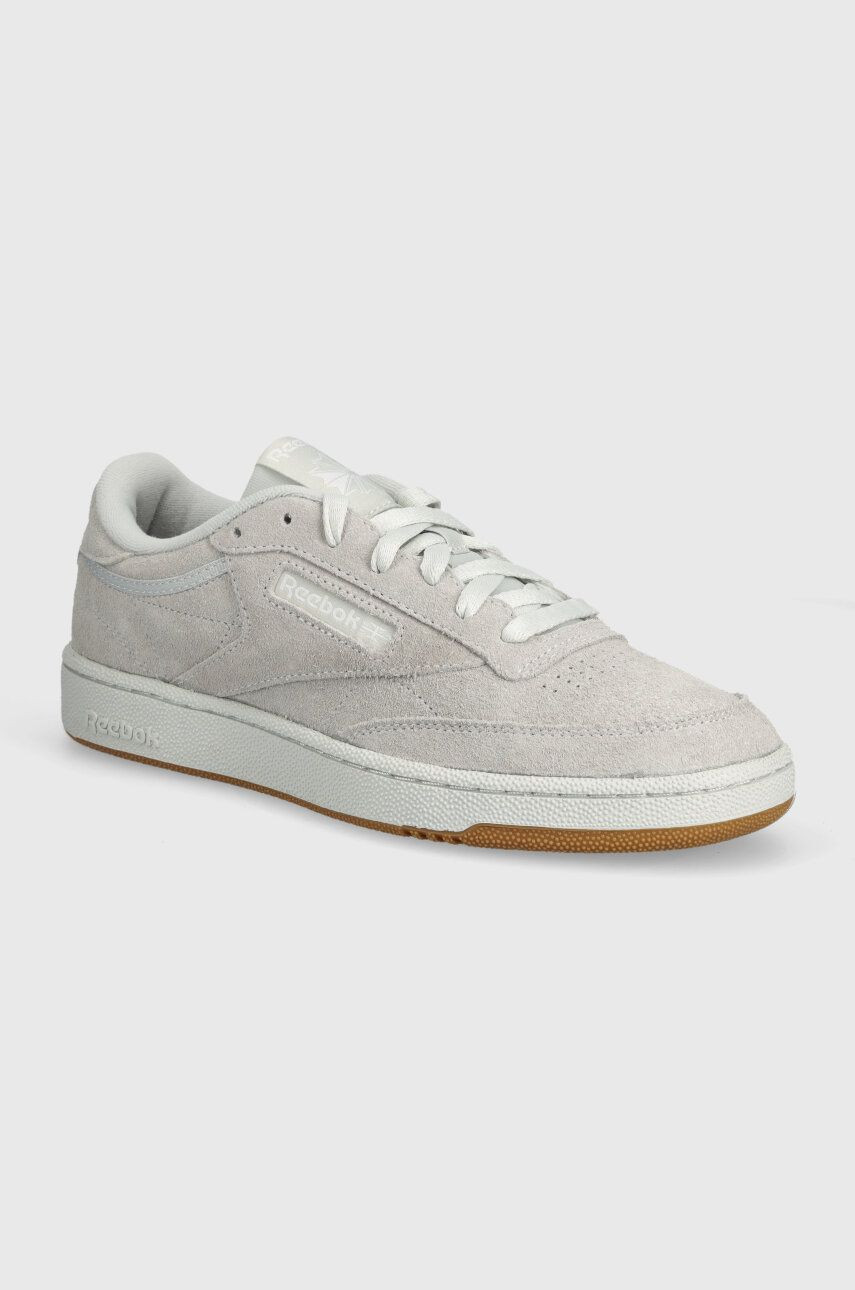 Semišové tenisky Reebok Classic Club C 85 šedá farba, 100074450