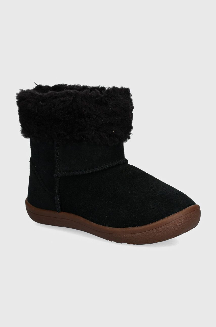 Detské semišové snehule UGG SAMMEE čierna farba, 1157637T