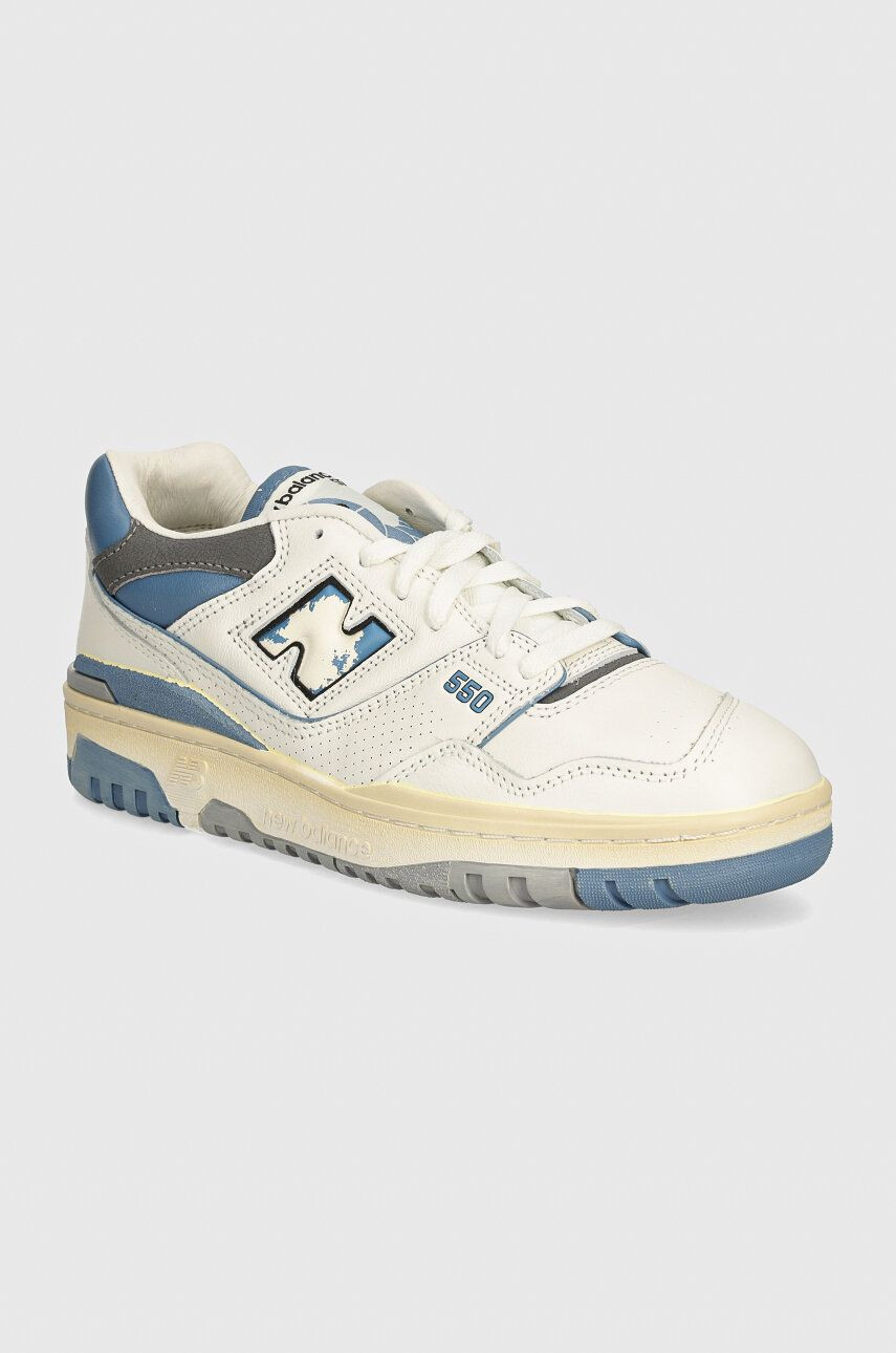 Kožené tenisky New Balance 550 biela farba, BB550VTE