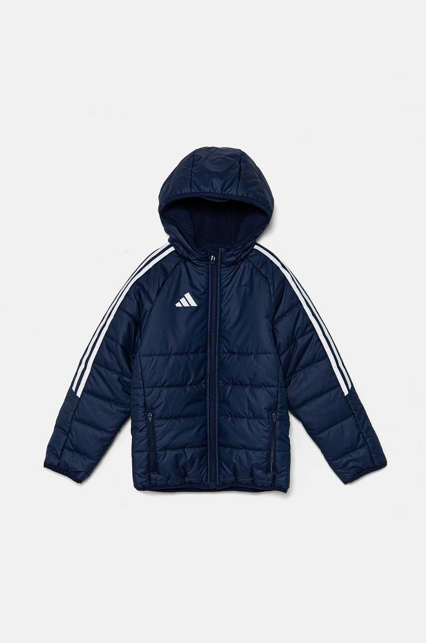 Detská bunda adidas Performance TIRO24 WINTJKTY tmavomodrá farba, IR9501