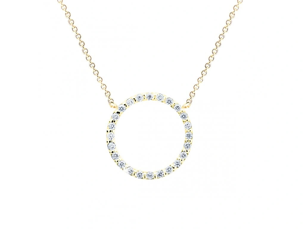 Cutie Diamonds Náhrdelník zo žltého zlata s diamantmi Krúžok DZ6323-40-00-X-1 40 cm