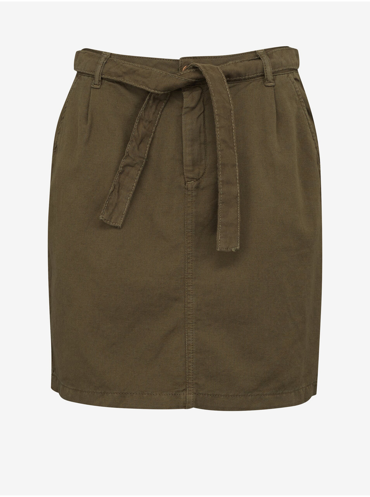 Khaki dámska sukňa CAMAIEU
