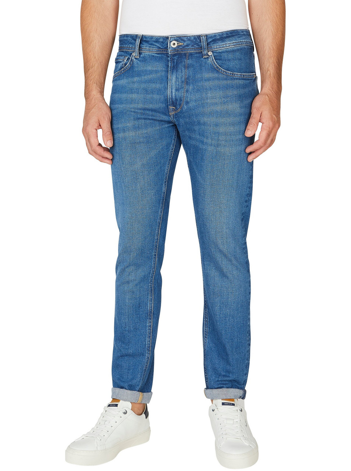 Modré pánské džínsy tapered fit Pepe Jeans