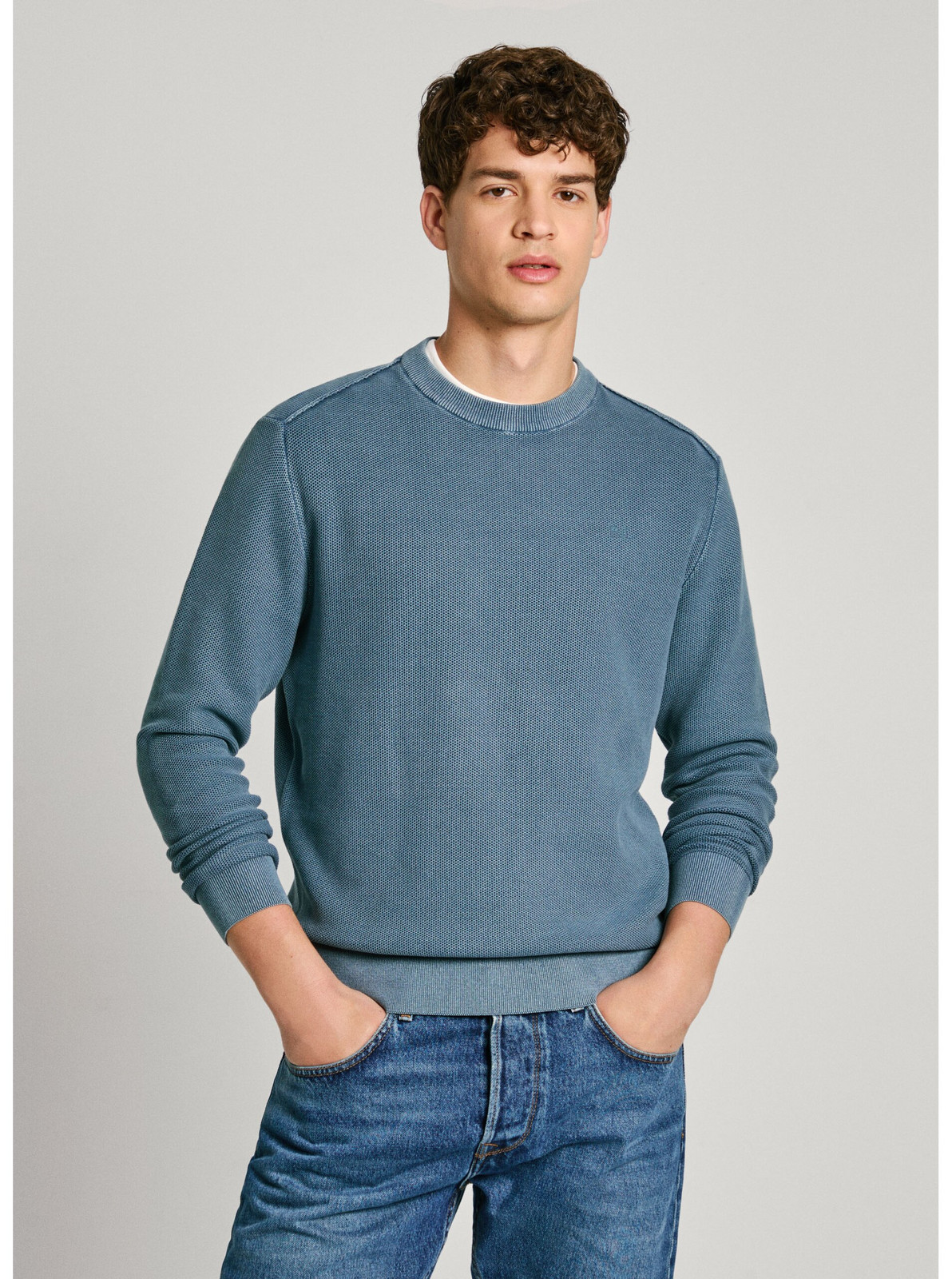 Modrý pánsky sveter Pepe Jeans