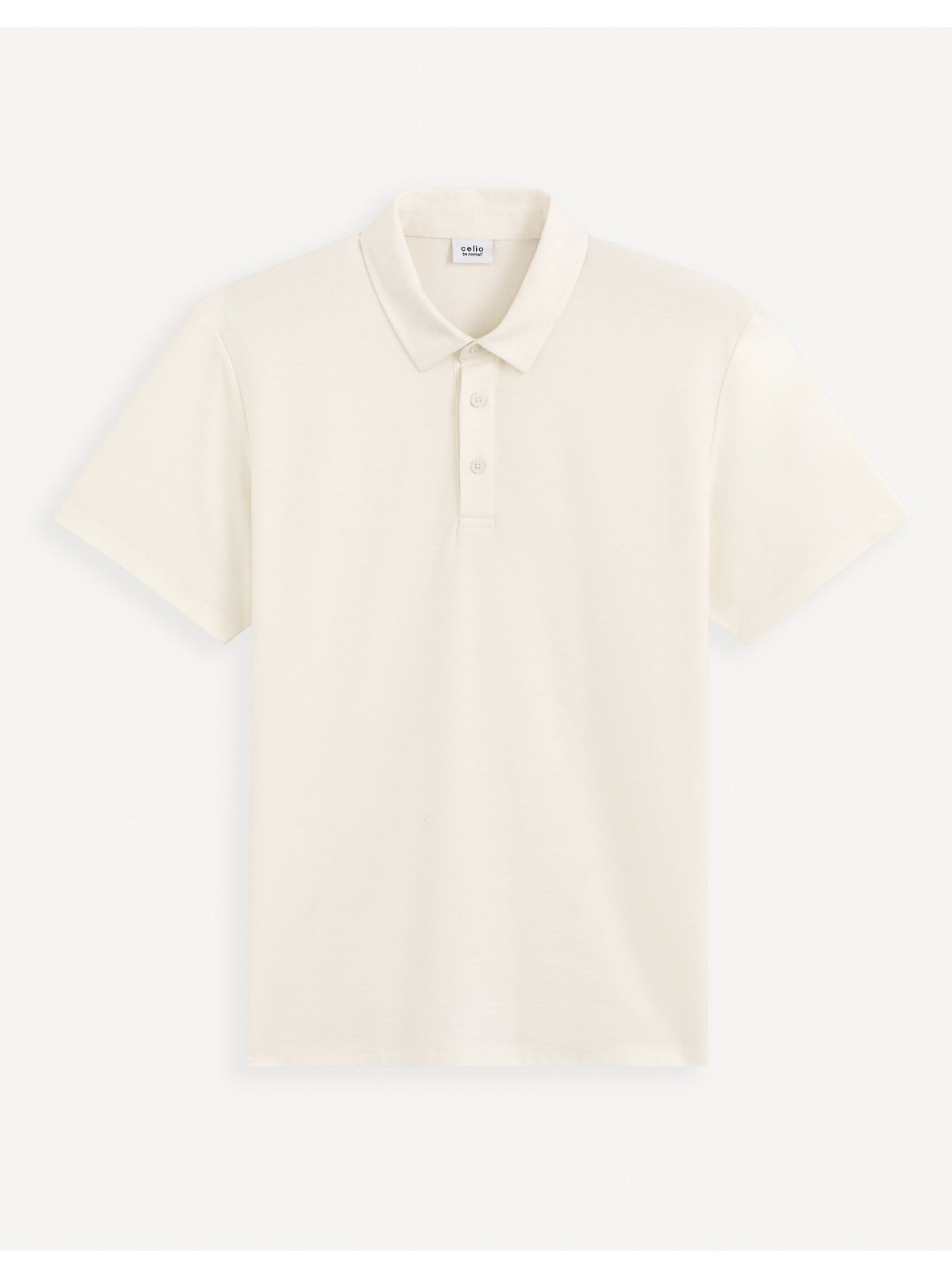 Krémové pánske polo tričko Celio Gebruma