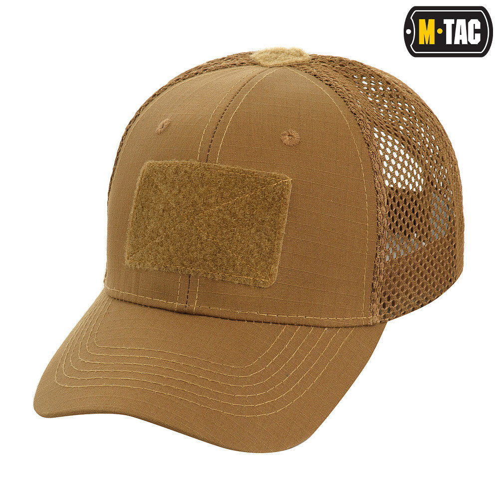 Šiltovka M-Tac Mesh Flex Ripstop Baseball Velcro - coyote, S/M