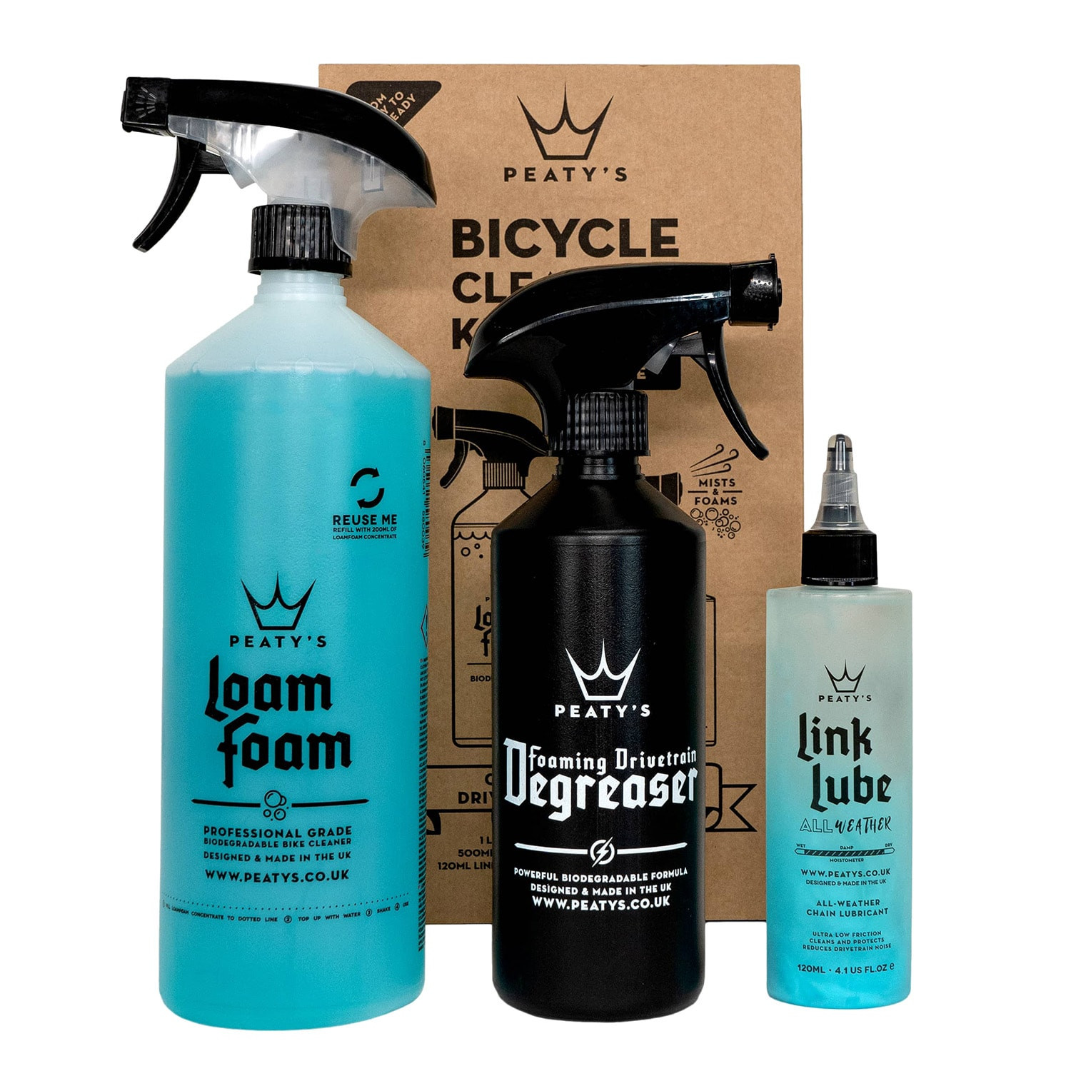 Peaty's Gift Pack - Wash Degrease Lubricate