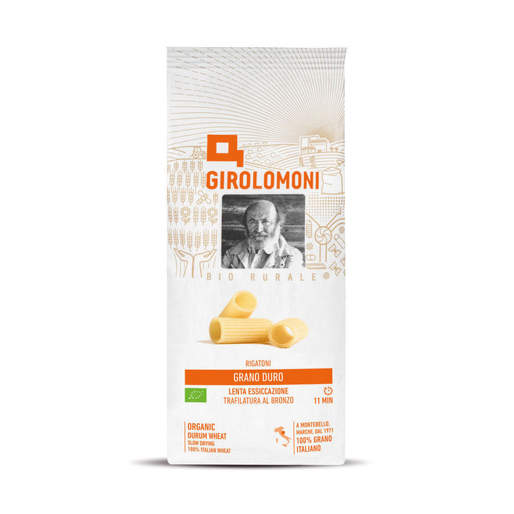 Cestoviny rigatoni semolínové 500g BIO   GIROLOMONI