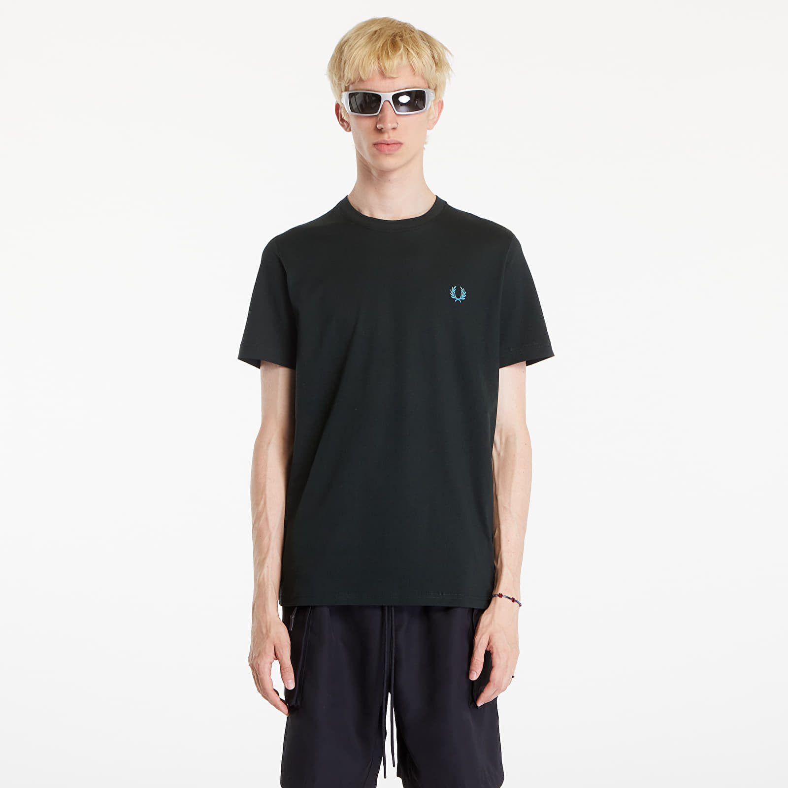 Tričko FRED PERRY Crew Neck T-Shirt Night Green/ Ocean S