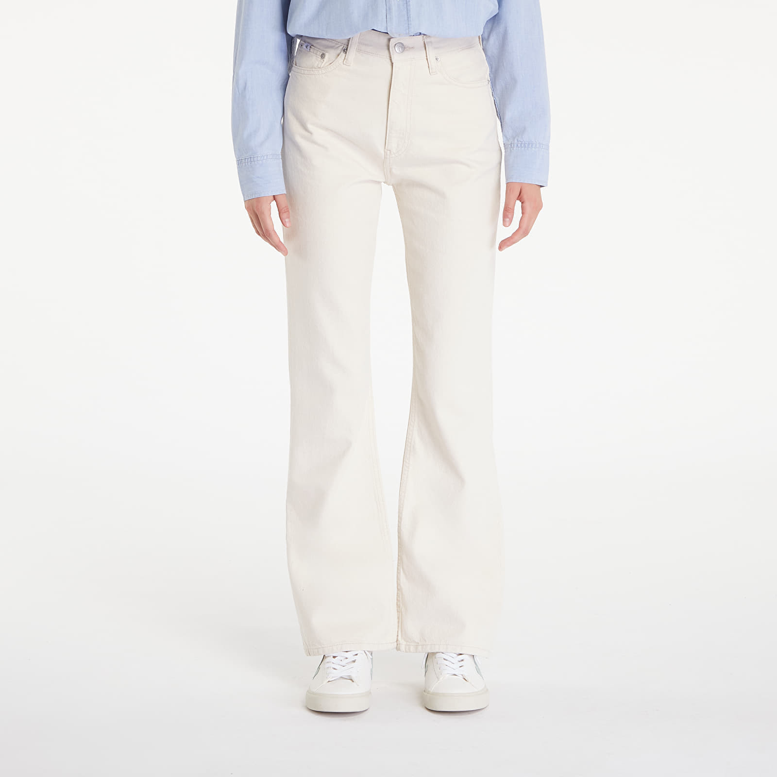 Džínsy Calvin Klein Jeans Authentic Bootcut White W31/L30