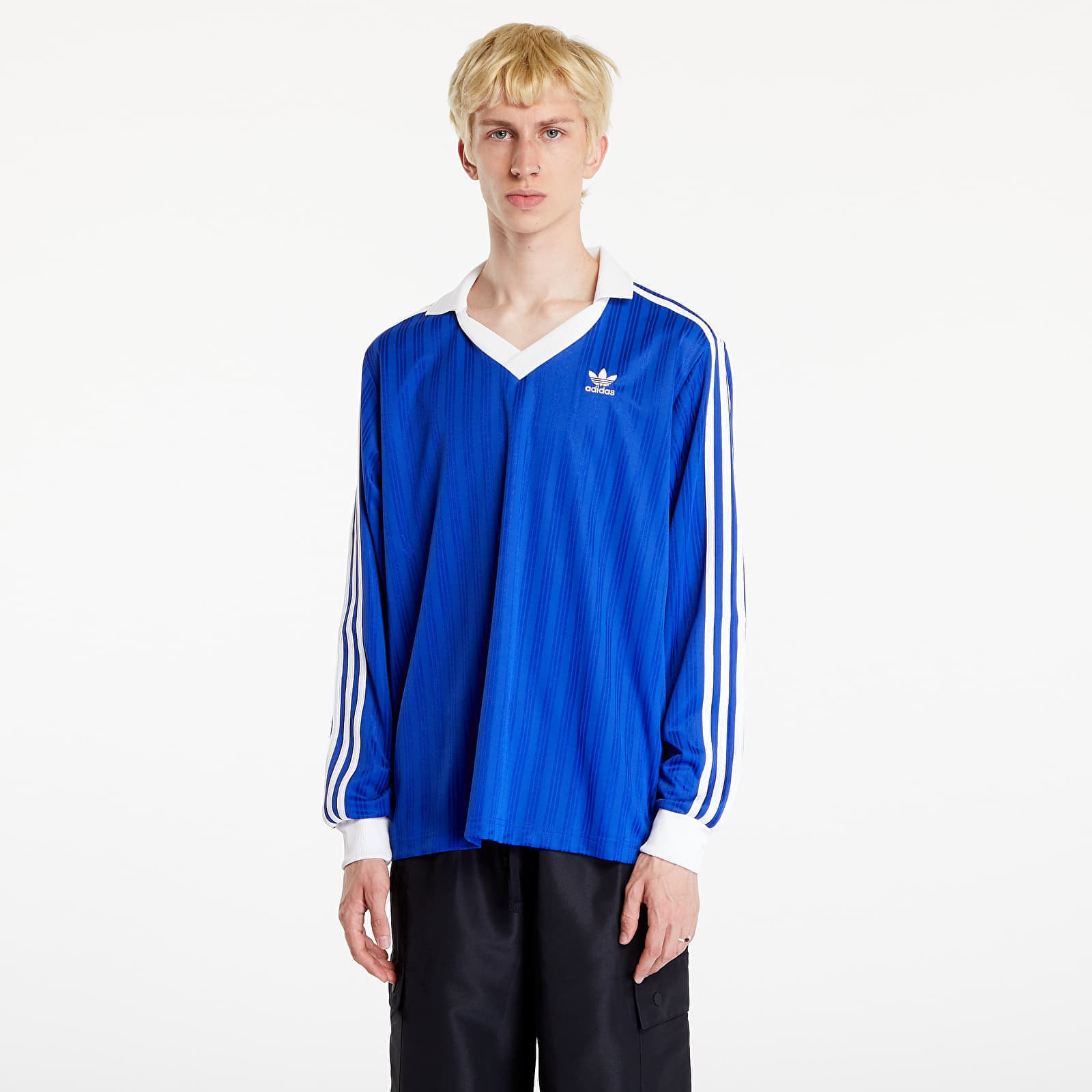 Tričko adidas Pique Long Sleeve Semi Lucid Blue L