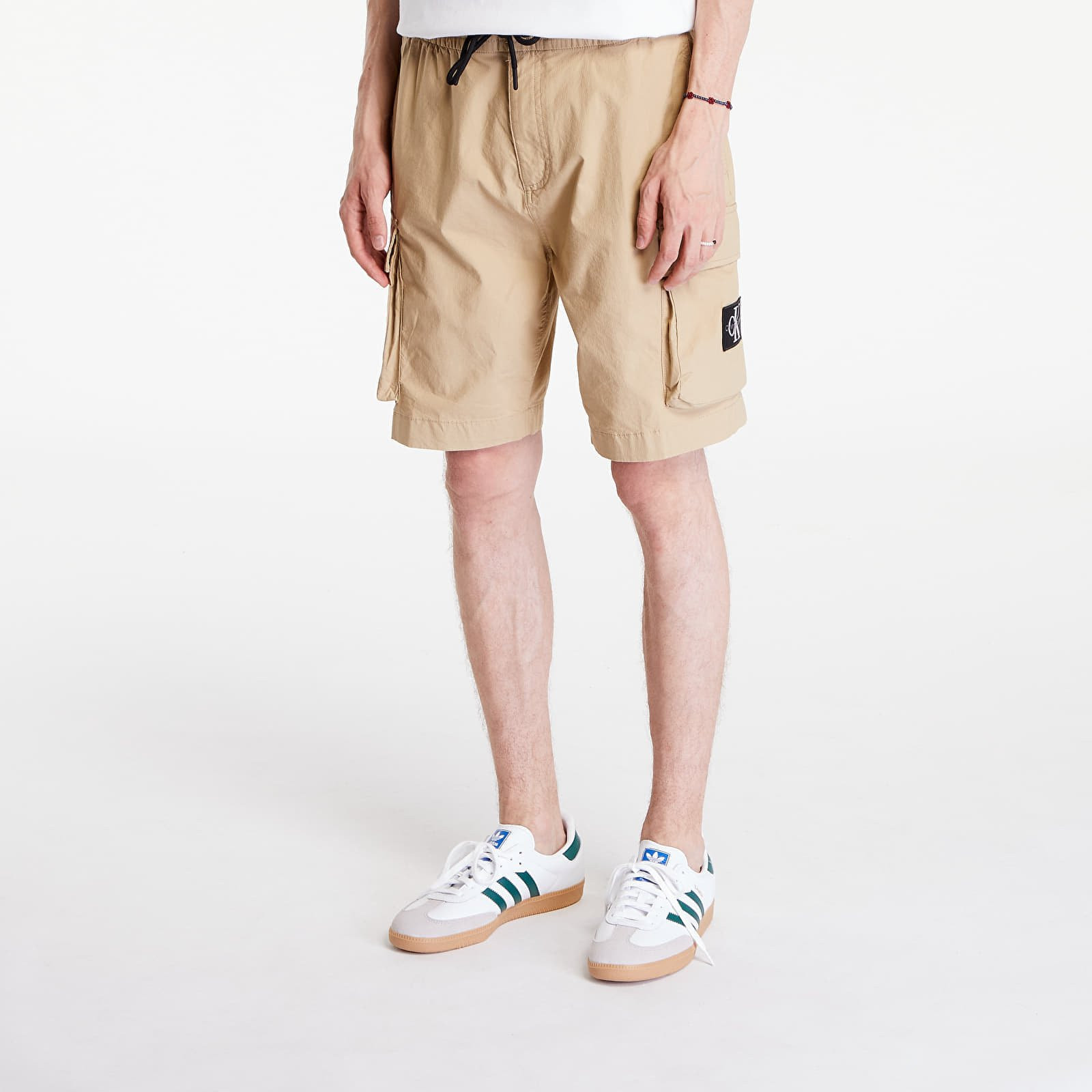Šortky Calvin Klein Jeans Cargo Shorts Travertine 30