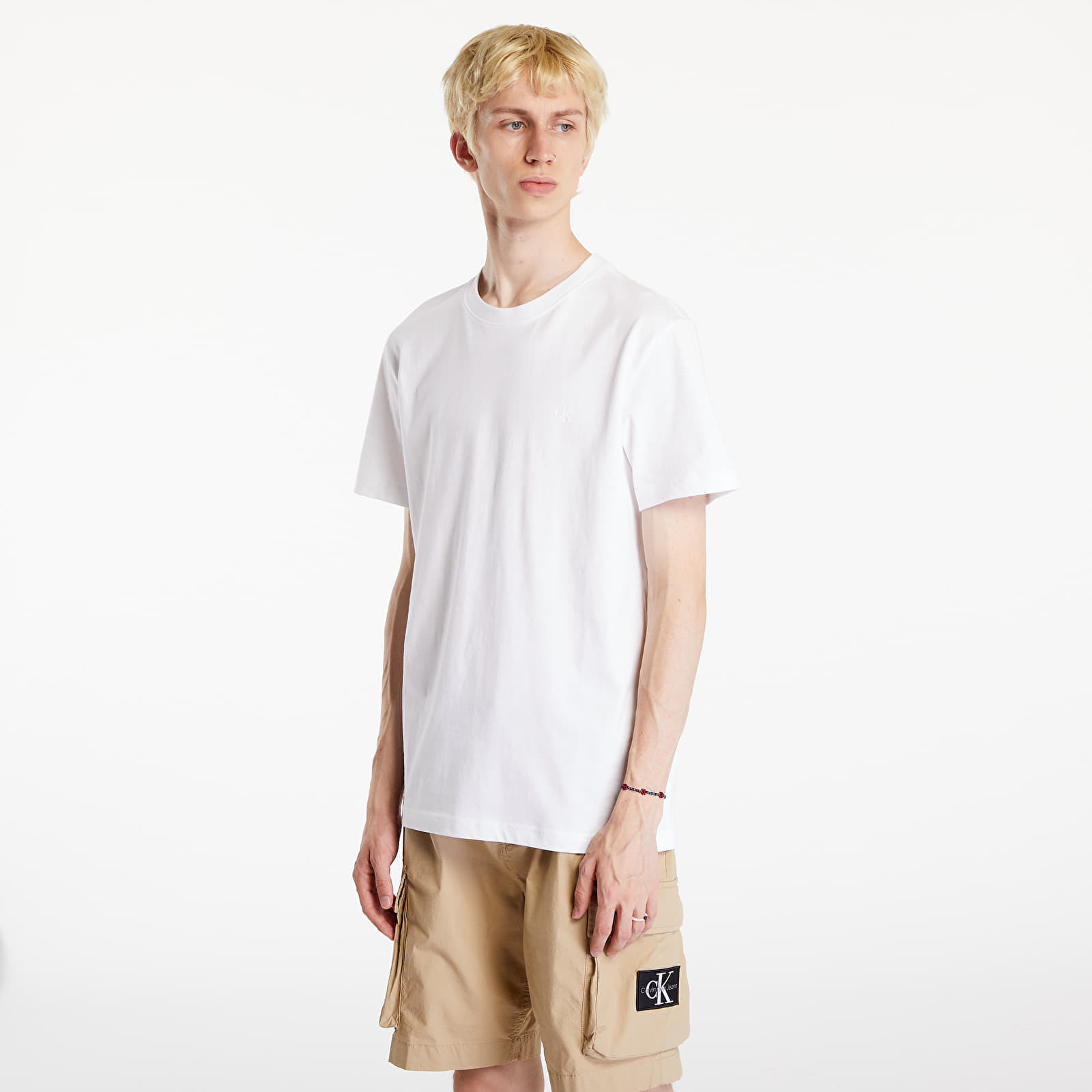 Tričko Calvin Klein Jeans Euphoric Monologo Tee Bright White M