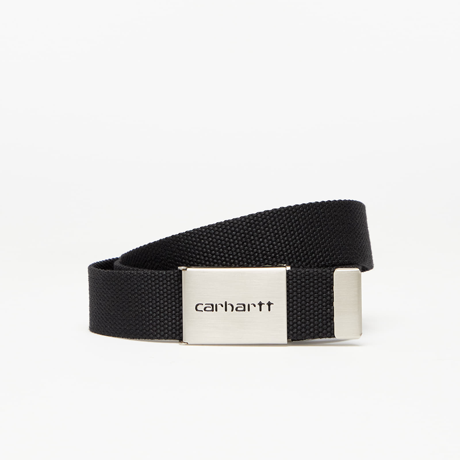 Opasok Carhartt WIP Clip Belt Chrome Black Universal