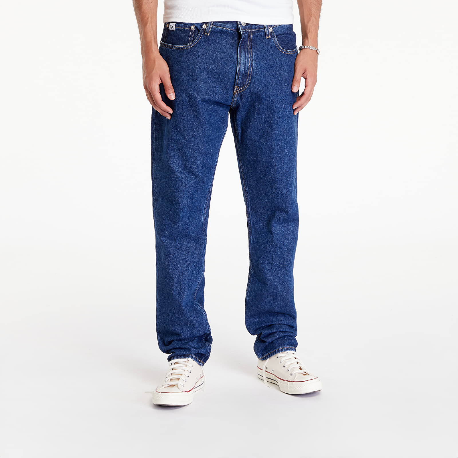 Džínsy Calvin Klein Jeans Authentic Straight Jeans Denim Dark W34/L34