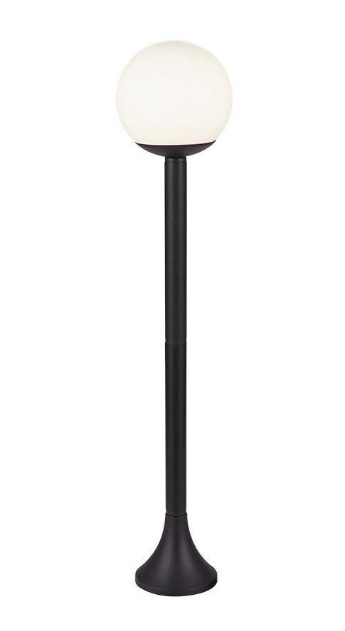 LED Solution Čierno-opálový záhradný stĺpik pre žiarovku E27 IP44 97cm 11827