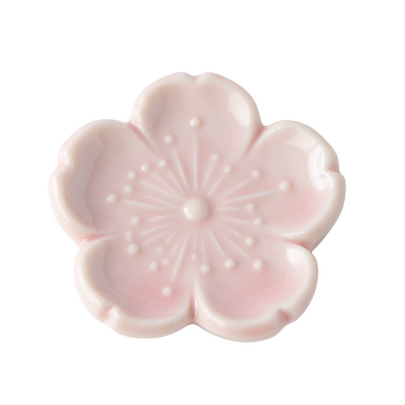 Kamienok na odkladanie paličiek PINK SAKURA 4,5 cm, ružová, keramika, MIJ