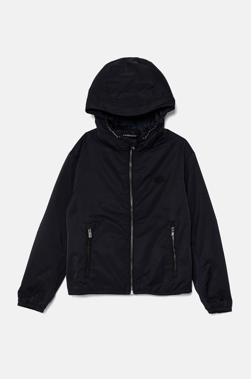 Detská bunda Emporio Armani čierna farba, 8N4BQ0 1NZQZ