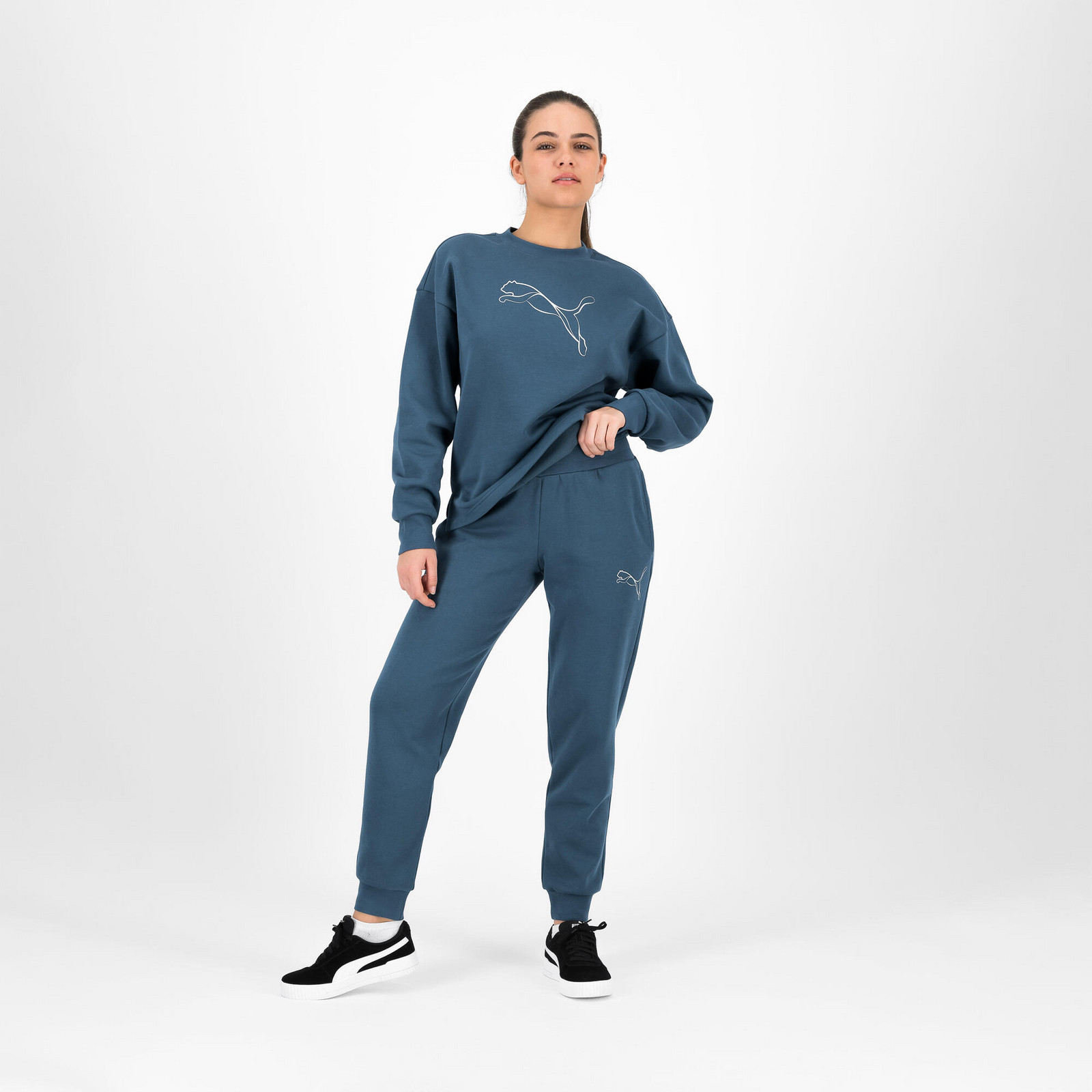 Dámske bežecké nohavice Puma – zelené