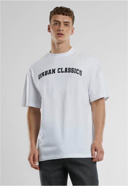 Urban Classics UC College Logo Tall Tee white - S