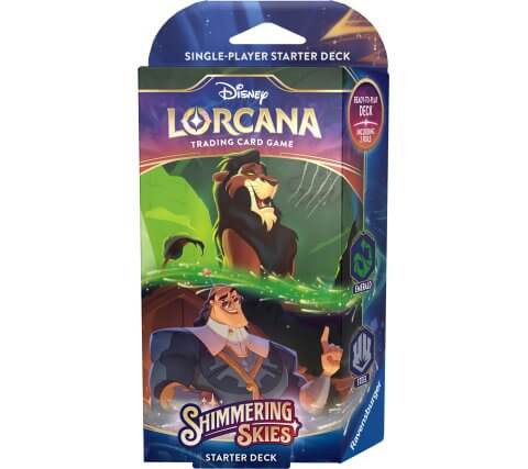 Ravensburger Disney Lorcana TCG: Shimmering Skies - Starter Deck - Emerald a Steel