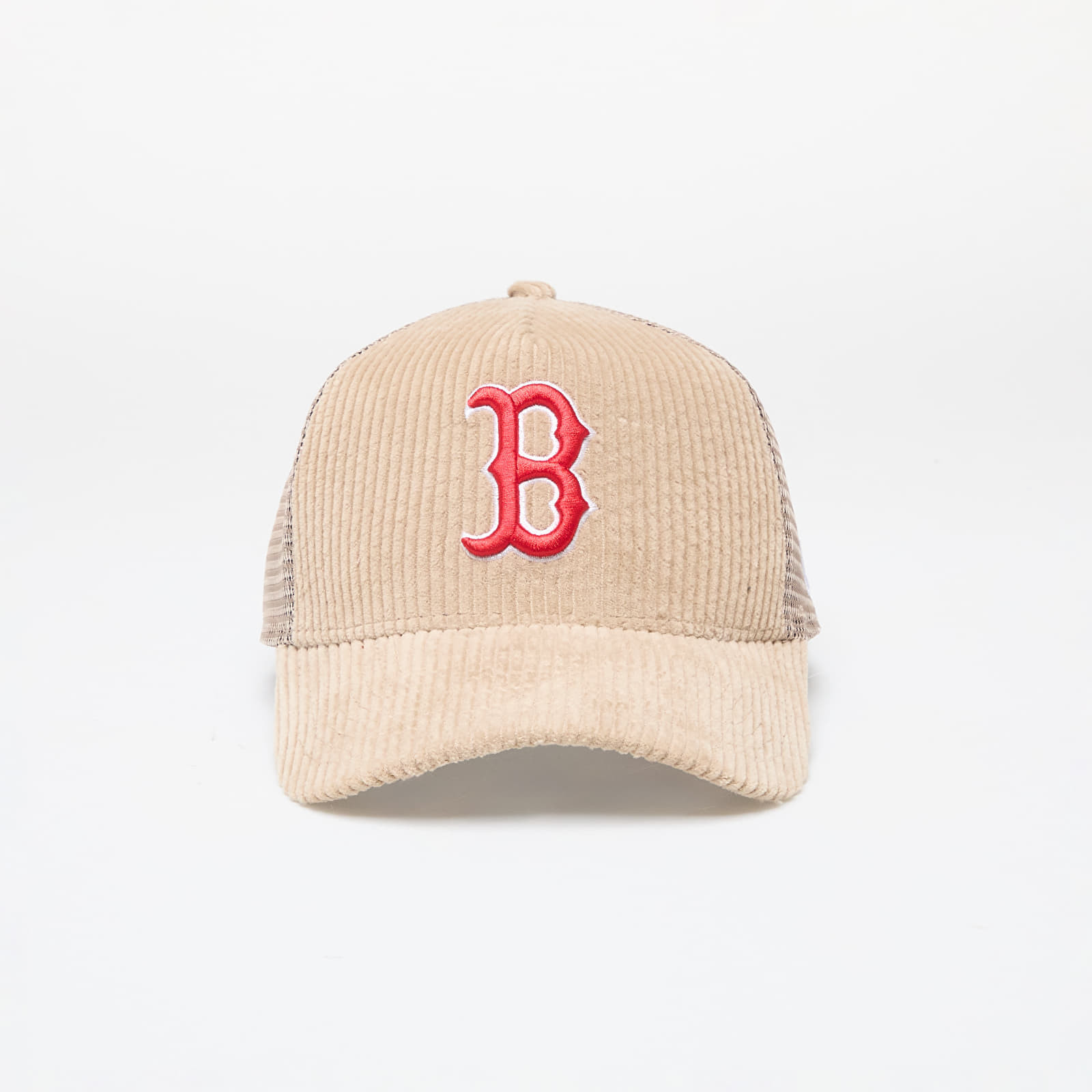 Šiltovka New Era MLB Boston Red SoxCord 9FORTY E-Frame Adjustable Trucker Cap Beige Universal