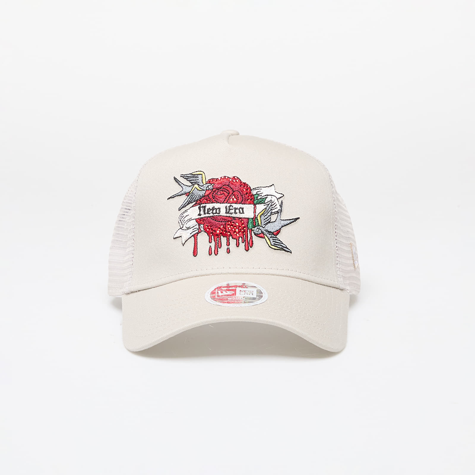 Šiltovka New Era Womens 9FORTY E-Frame Adjustable Trucker Cap Light Beige Universal