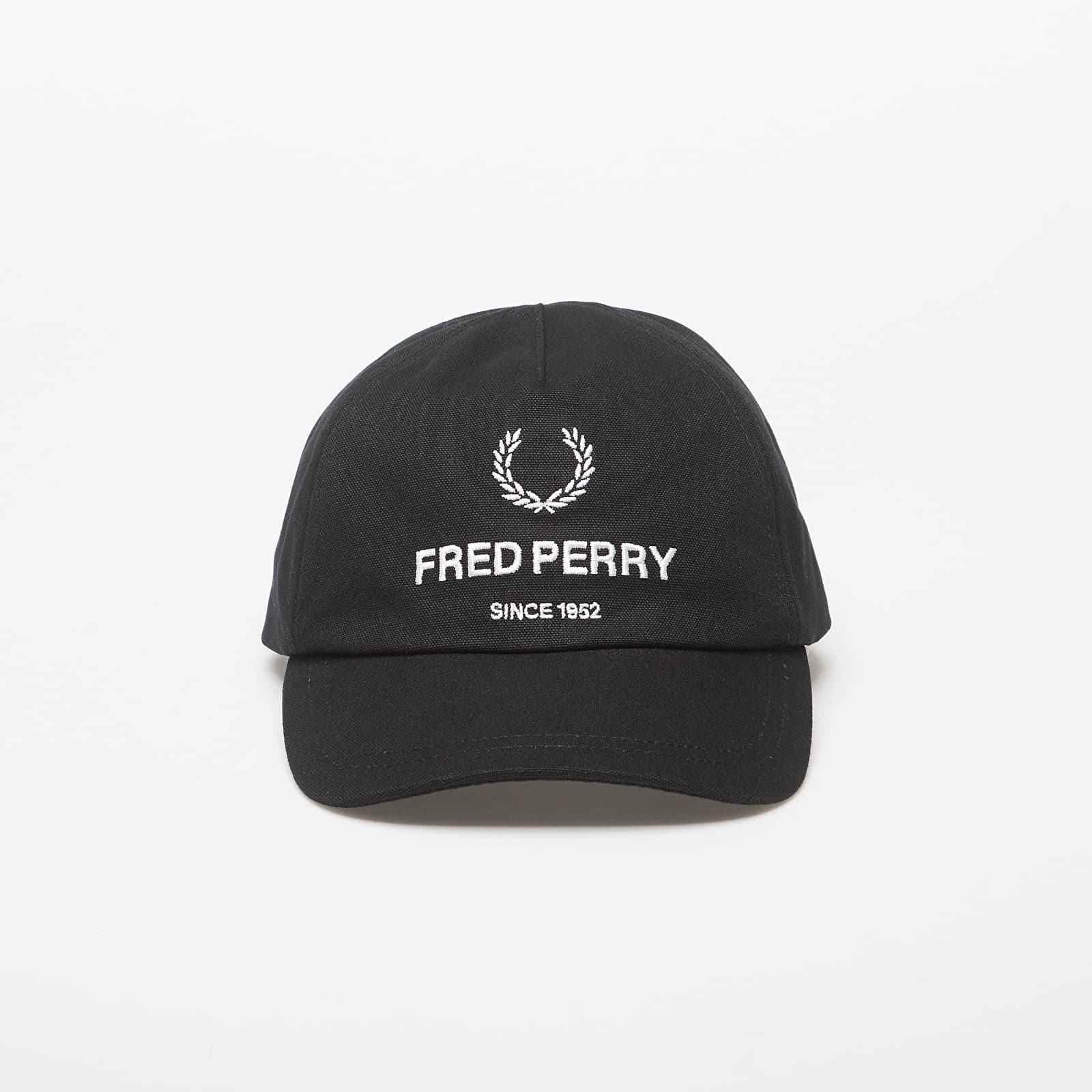 Šiltovka FRED PERRY Cotton Canvas Branded Cap Black Universal