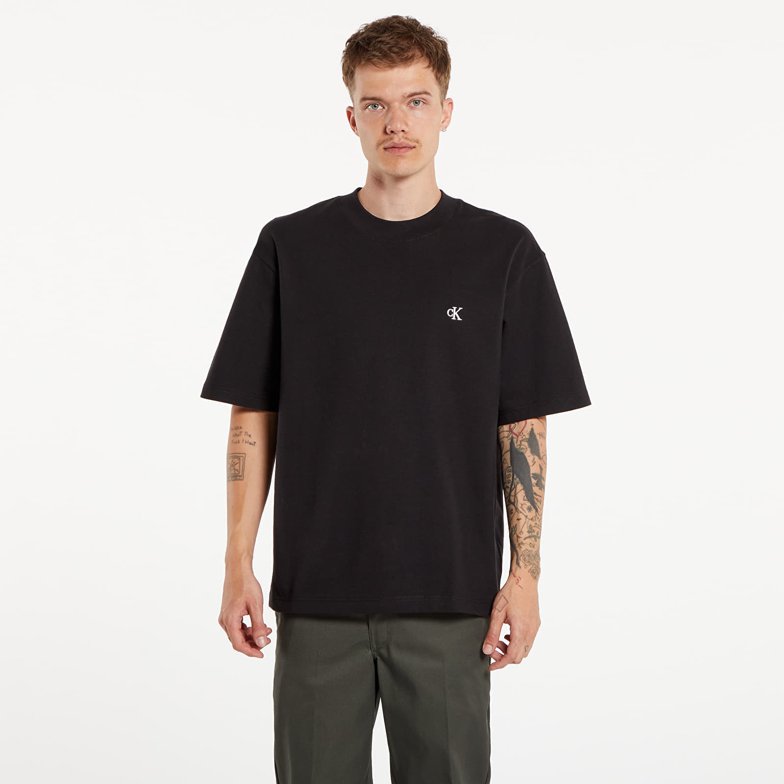 Tričko Calvin Klein Jeans Heavy Relaxed Short Sleeve Tee Black M