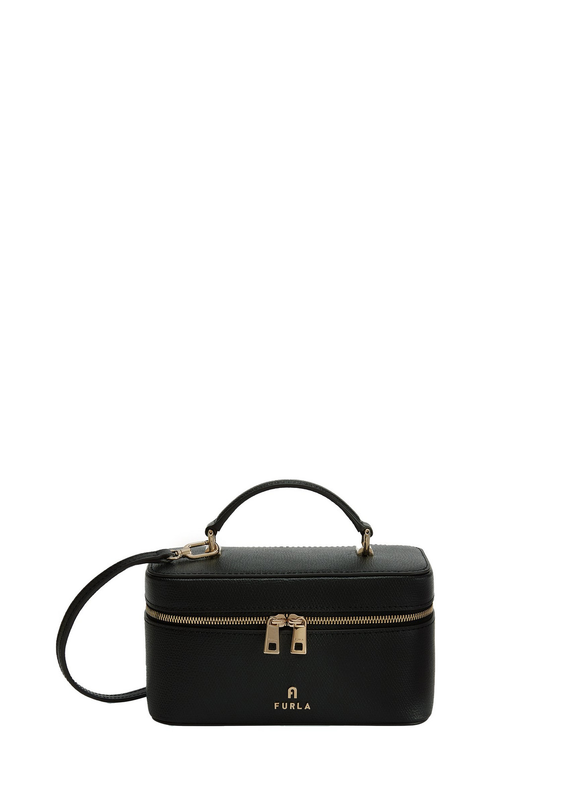 Kabelka - FURLA CAMELIA MINI CROSSBODY VANITY CASE čierna