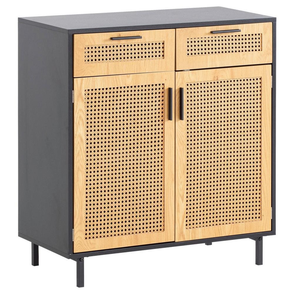 Široká komoda Čierna