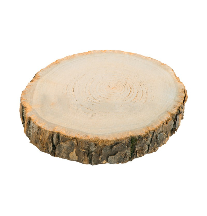 Chaks Drevený podnos s kôrou 26 x 4 cm