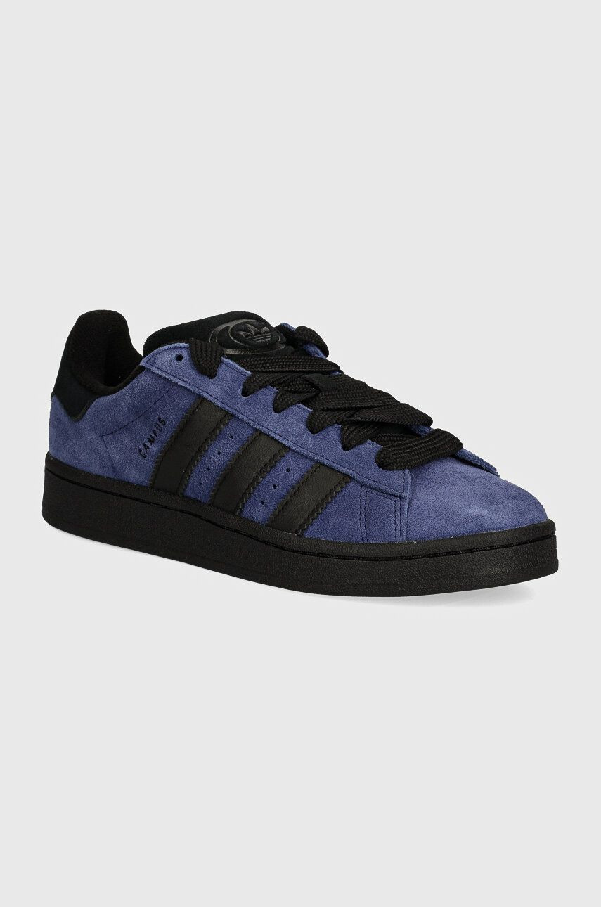 Semišové tenisky adidas Originals Campus 00s tmavomodrá farba, JH8997